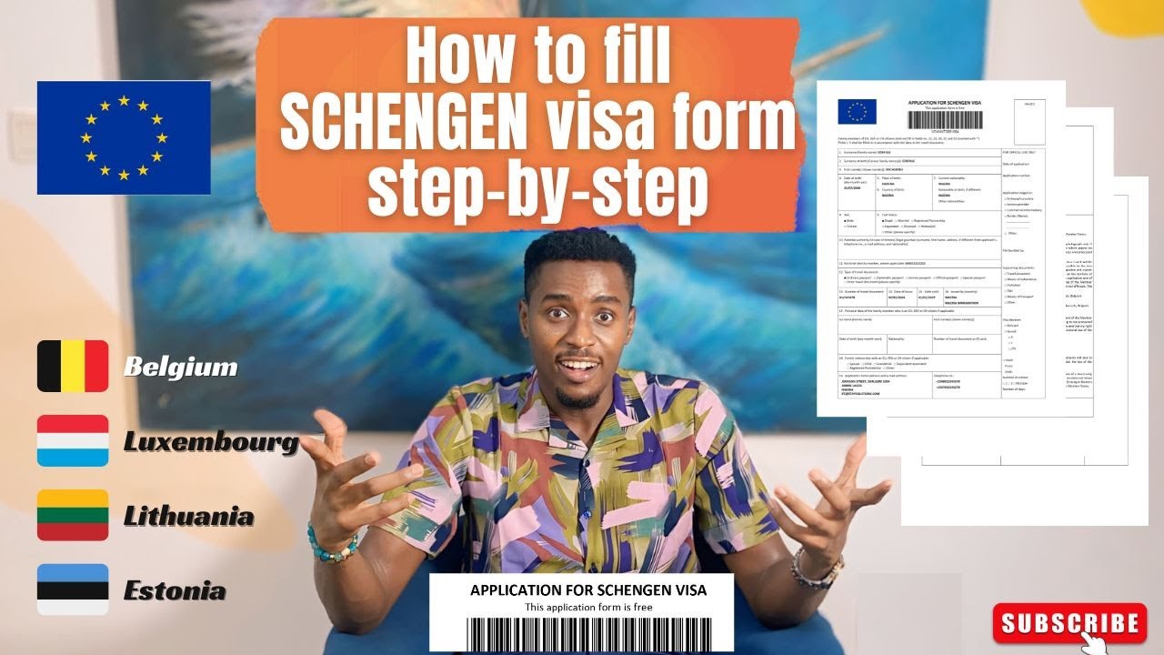 formulario schengen visa